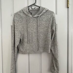 Feathers Heather Gray Women's Hoodie